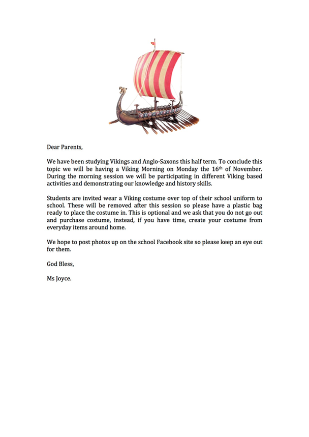 Information note on Viking day